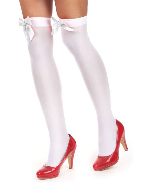 bas blanc femme